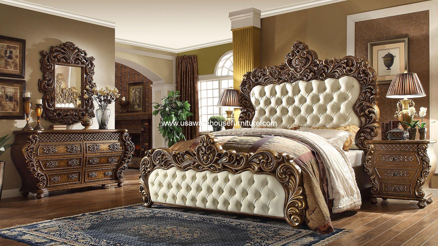 5 Piece Vienna European Bedroom Set Hd 8011 Usa Warehouse Furniture 