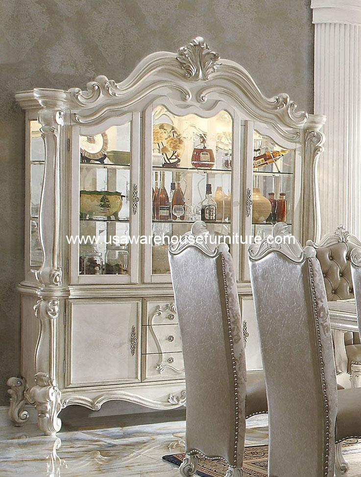 Versailles China Cabinet In bone White ACME-61134 - USA Warehouse