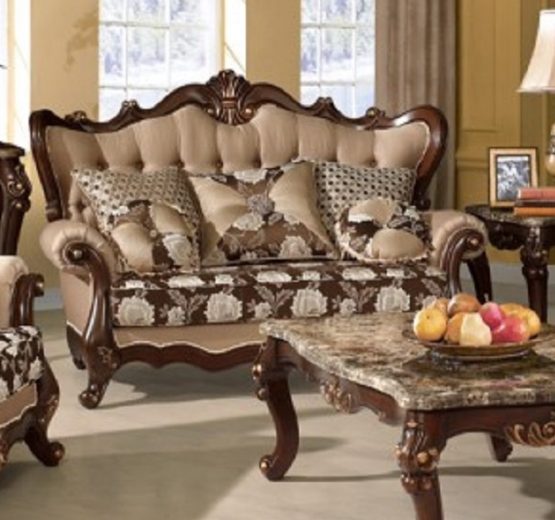 The Sophie Wood Trim Loveseat USA Warehouse Furniture