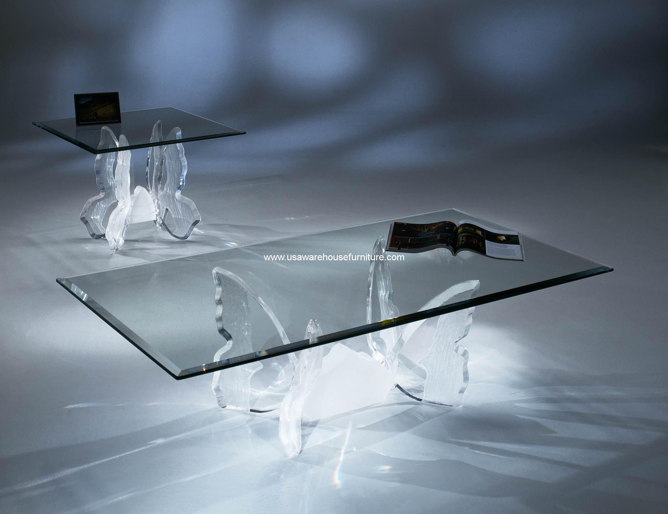 Acrylic Butterfly II Coffee Table BII-900 - USA Warehouse Furniture