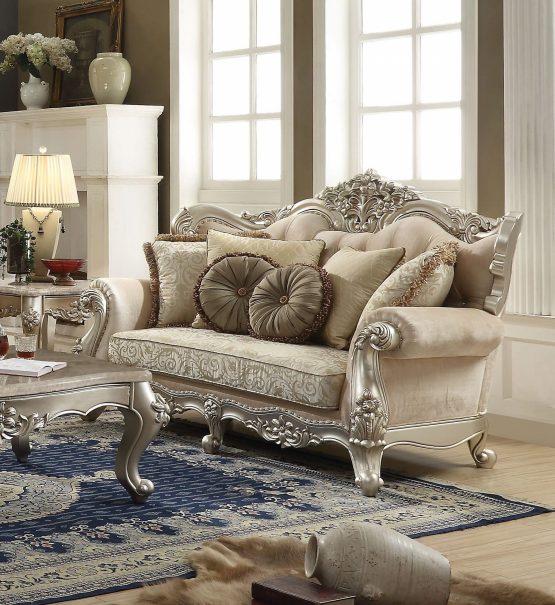 Bently Wood Trim Loveseat 50661 USA Warehouse Furniture