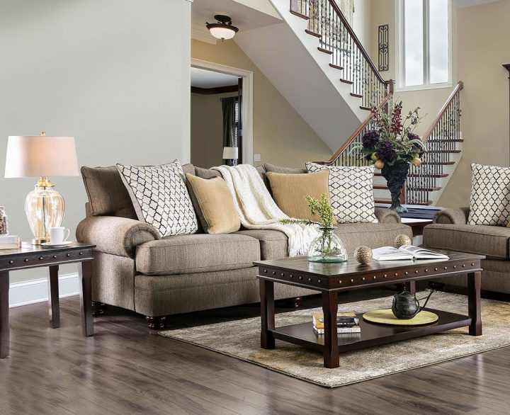 Cornelia Beige Contemporary Sofa