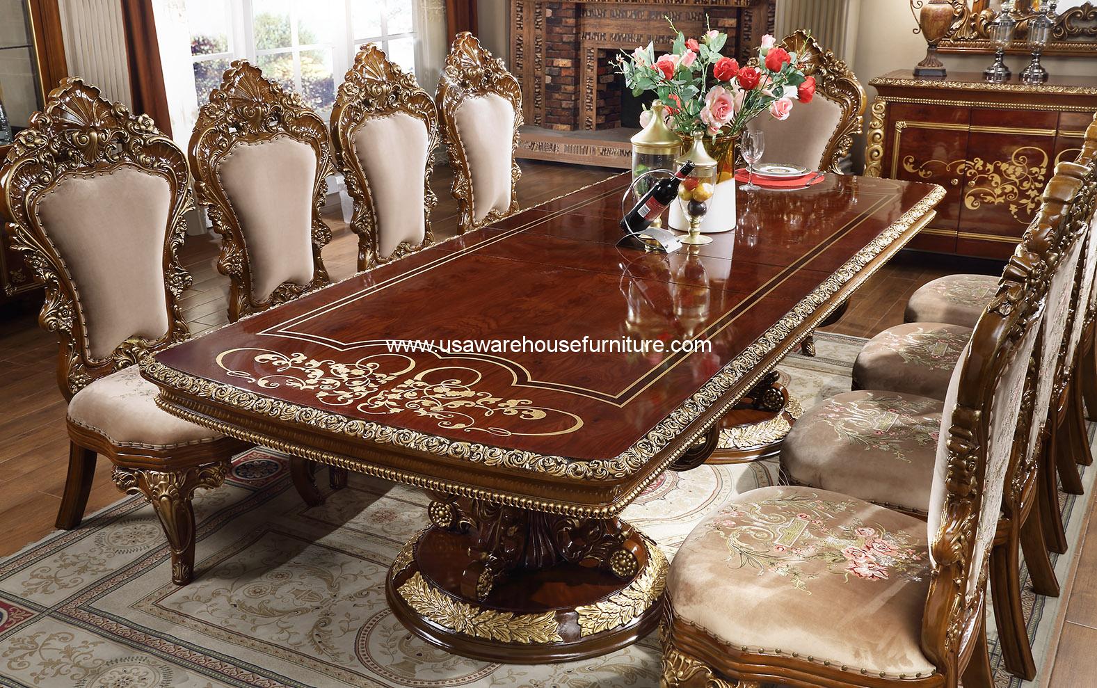 HD 1803 Victorian Dining Room Set USA Warehouse Furniture